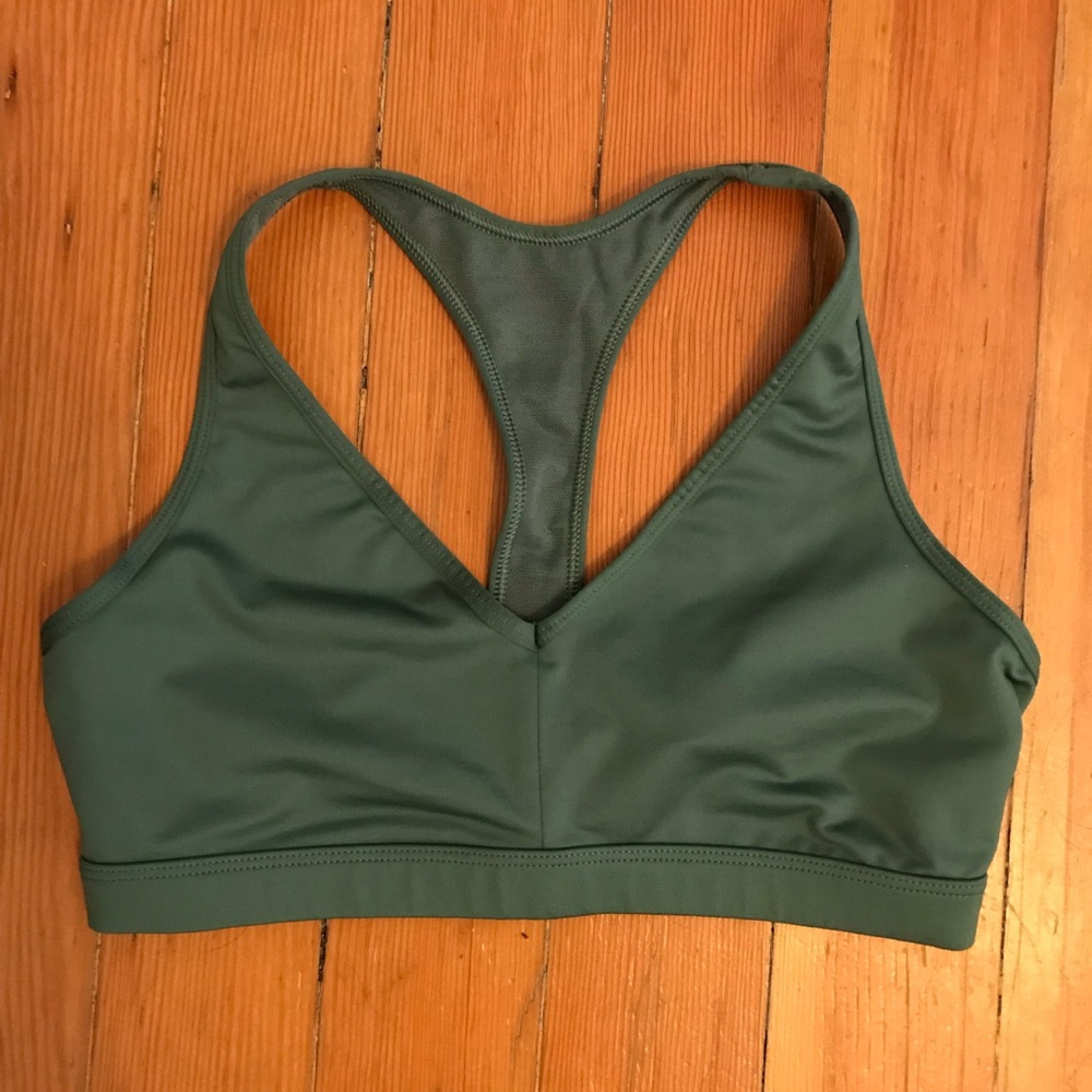 victoria secret emerald green sports bra sz M